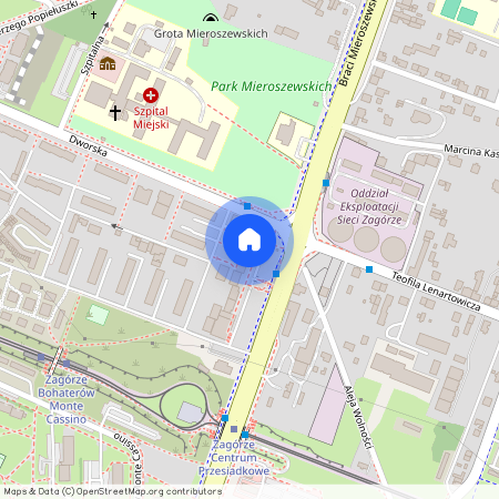 ul. Dworska, Zagórze Północ, Sosnowiec, śląskie