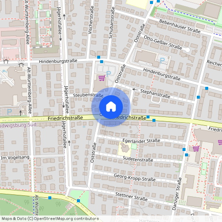 Friedrichstraße 103, 71638 Ludwigsburg OT Ost