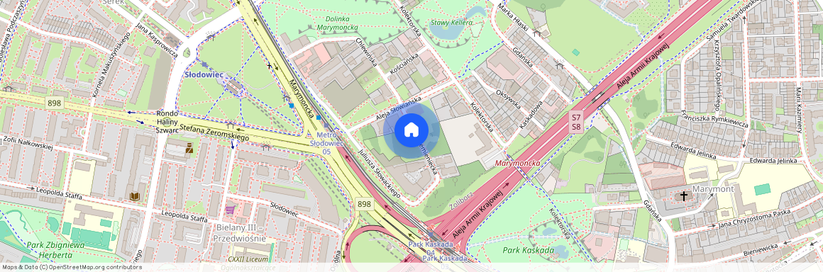 ul.Krzemieniecka, Marymont-Kaskada, Bielany, Warszawa, mazowieckie