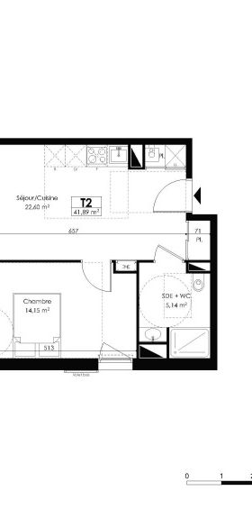 Location Appartement 2 pièces 41m² AUDENGE 33980 - Photo 2