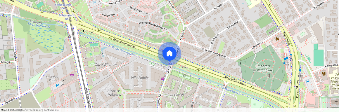 al. Aleja Wilanowska, Wilanów Wysoki, Wilanów, Warszawa, mazowieckie