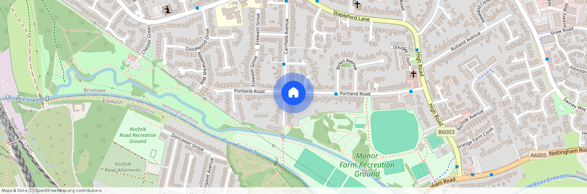 Portland Road, Nottingham, NG9, Portland Road, Toton, NG9