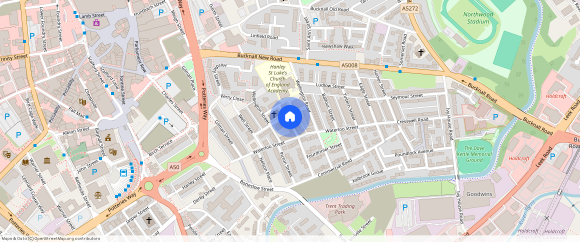 ST1 3PZ, Stoke-On-Trent