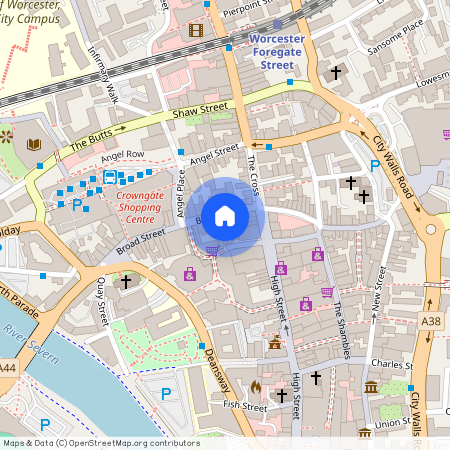 Broad Street, Worcester City Centre, WR1