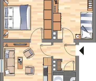 Gemütliche 2-Zimmer Wohnung - Photo 2