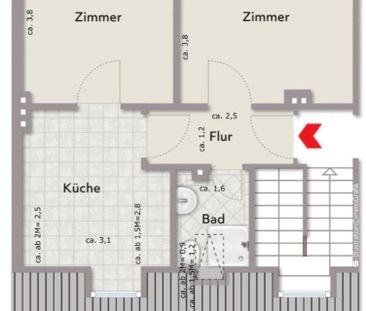 Gemütliche 2-Zimmer-Wohnung in Bremen-Gröpelingen - Foto 1