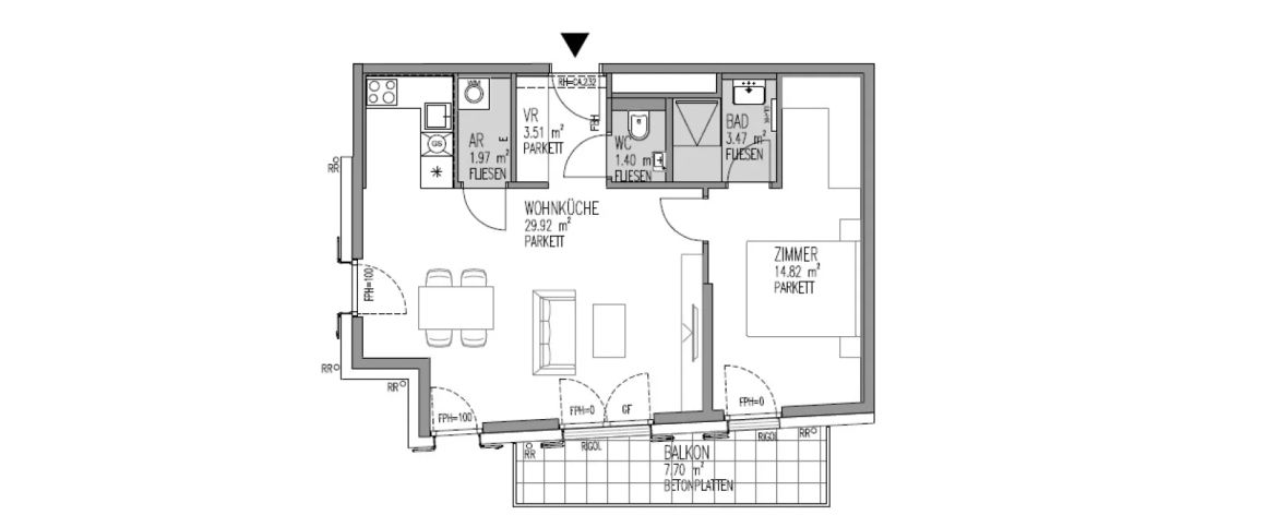 Erstbezug ab April! Gut geschnittene 2-Zimmer-Balkonwohnung in Nussdorf zu vermieten! - Photo 1