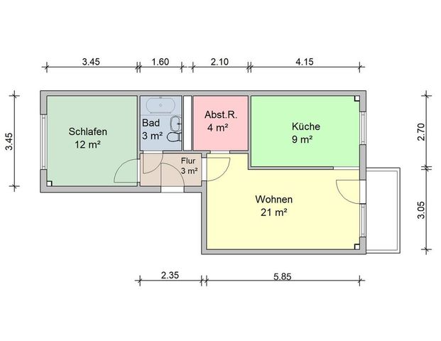 Unser Angebot: 2-Raum-Wohnung zum Verlieben! - Foto 1