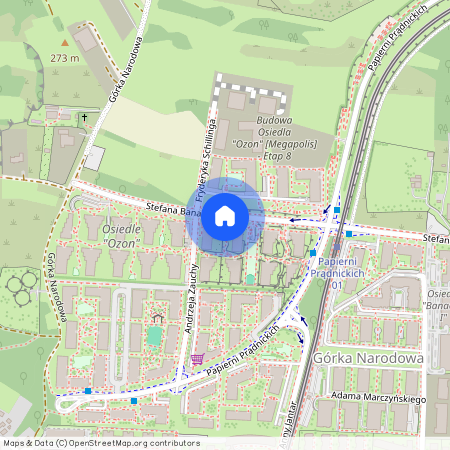 ul. Stefana Banacha, Górka Narodowa, Prądnik Biały, Kraków, małopolskie