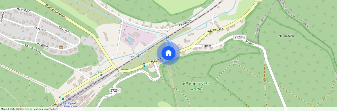 Pražská, Bělá pod Bezdězem, okres Mladá Boleslav