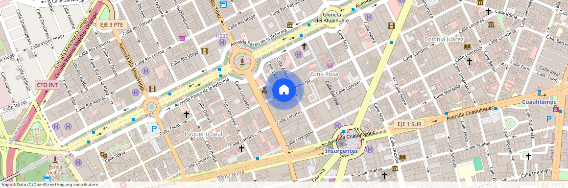 Hamburgo 146, Juárez, Cuauhtémoc, 06600 Ciudad de México, CDMX #146, Colonia Juárez, C.P. 06600, Df / Cdmx
