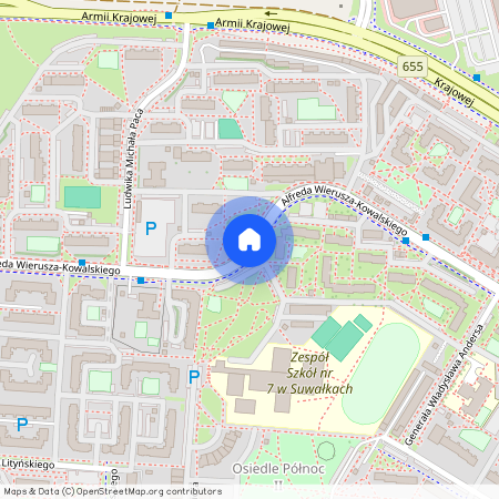 ul. Alfreda Wierusza-Kowalskiego, Suwałki, podlaskie