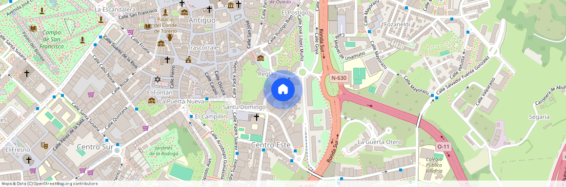 Santo Domingo-El Campillín, Oviedo