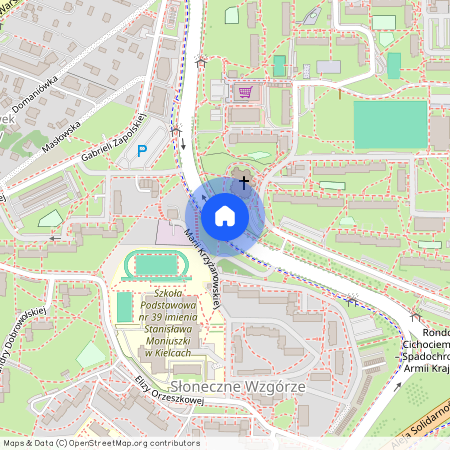 ul. Biskupa Mieczysława Jaworskiego, Osiedle Świętokrzyskie, Kielce, świętokrzyskie