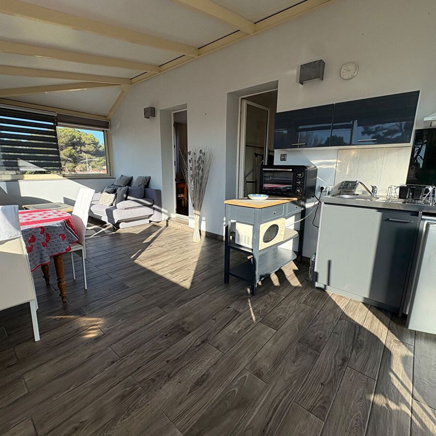 Appartement meublé T2 haut de Villa d'environ 45 m2 à louer à Carry-le-Rouet, - Photo 1