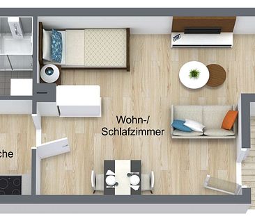 +++Optimal für Studenten+++ Ruhige, zentrale 1 Zimmer-Whg. mit Balkon - Photo 1