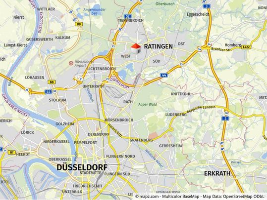 Ratingen-Eckamp: gemütliches Apartment mit Balkon, komplett möbliert! - Photo 1