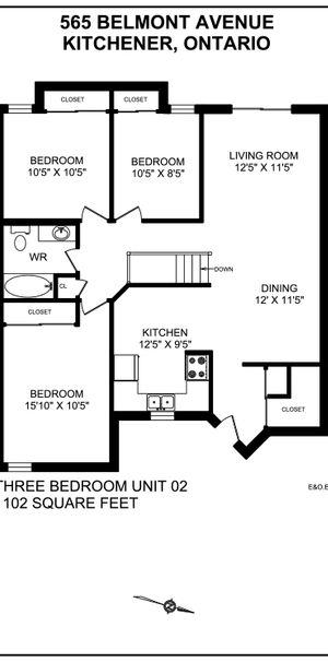 3 Bedroom Townhome - Photo 1