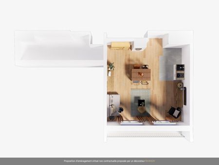 location Appartement T1 DE 35.4m² À COURBEVOIE - Photo 3