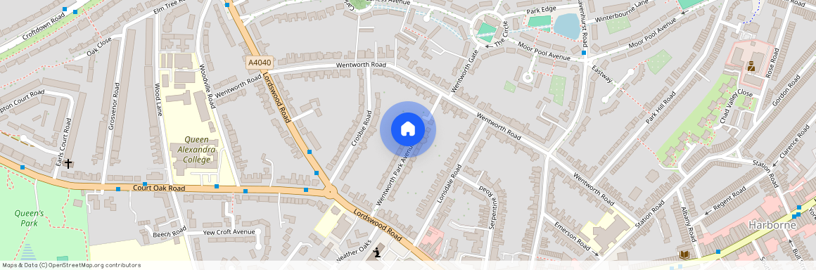 Wentworth Park Ave, Harborne, Birmingham, B17