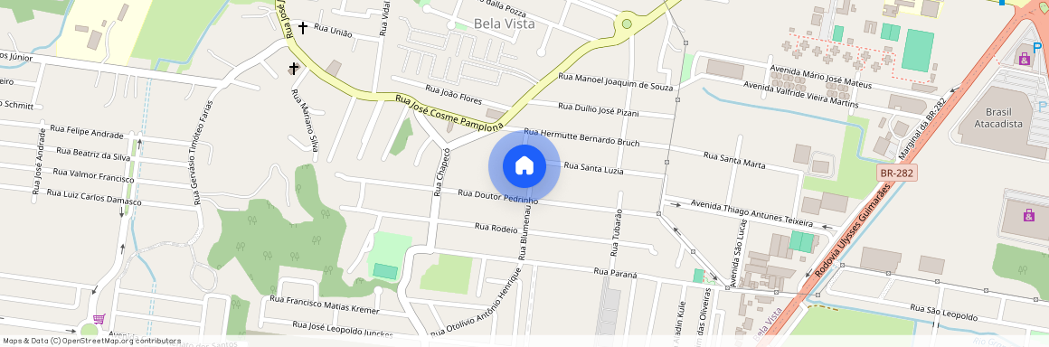 Rua, Blumenau, 73, Bela Vista, Palhoça