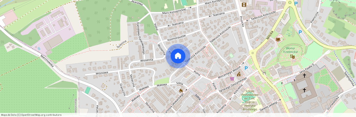 ul. Polna, Trzebnica, Trzebnica, trzebnicki, dolnośląskie