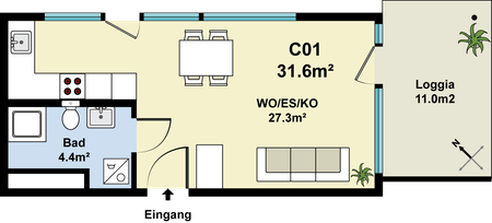 Gemütliche Singlewohnung - Photo 4