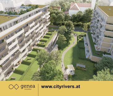 CITY RIVERS | Balkonwohnung mit begrüntem Innenhof | Neubau - Foto 6