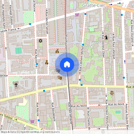 Rue Paul Verlaine, Francja, Villeurbanne