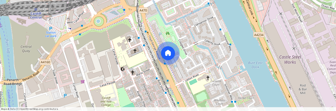 Roma House, Vellacot Close, Lloyd George Avenue, Cardiff, CF10
