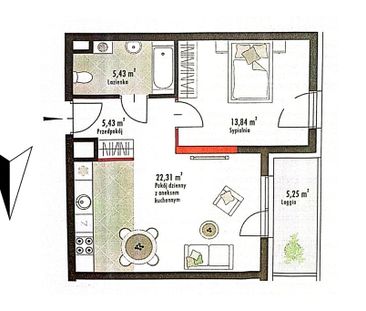 Nowoczesne 2-pokojowe mieszkanie na Bałutach 47.57 m² - Фото 2