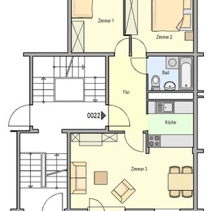 ab 01.07.2025 Drei Zimmer, Balkon - Photo 3