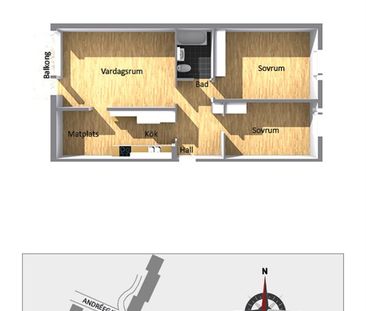 Andréegatan 5 D - Foto 2