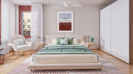 Appartement mansardé moderne de 3,5 pièces avec deux terrasses - Foto 3