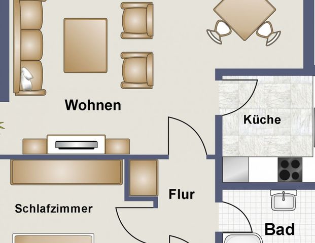 Dachgeschosswohnung in ruhiger Lage! - Foto 1