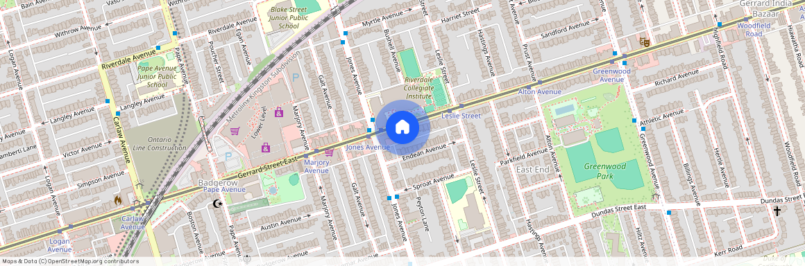 1087 GERRARD Street Unit# Main, Toronto