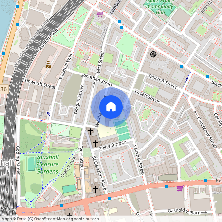 Vauxhall Street, Vauxhall, London, SE11