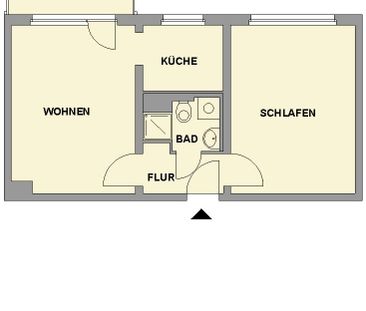 Helle 2-Raum-Wohnung mit Balkon - Photo 1