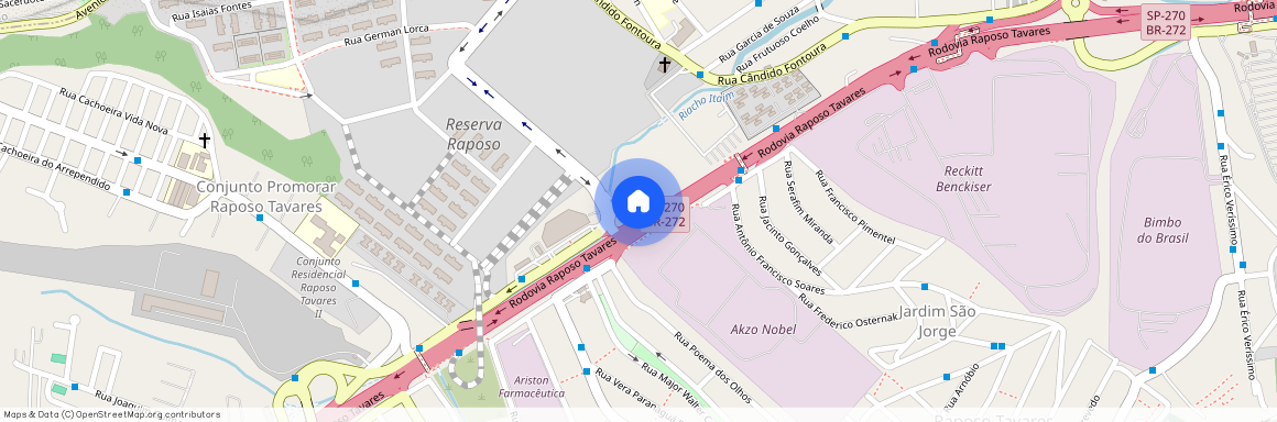 Rodovia Raposo Tavares, 8760 - Jardim Boa Vista Zona Oeste, São Paulo - SP