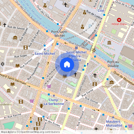 Rue Xavier Privas et Rue Saint Severin 75005 Paris (5e arrondissement)