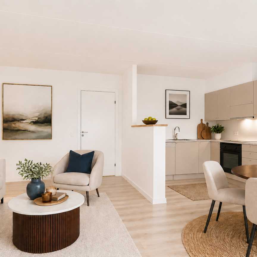 MODERNISERET RÆKKEHUS I HOLLUF PILE MED HAVE OG FRI PARKERING - Foto 1