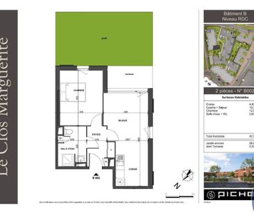 Location Appartement 2 pièces 42m² SECLIN 59113 - Photo 2