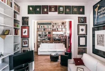 Prati: Spacious, tastefully furnished 1 bedroom, living, study, kitchen and bath. Located in beautiful building on high floor. Bright, silent, near services, metro and center. #1709