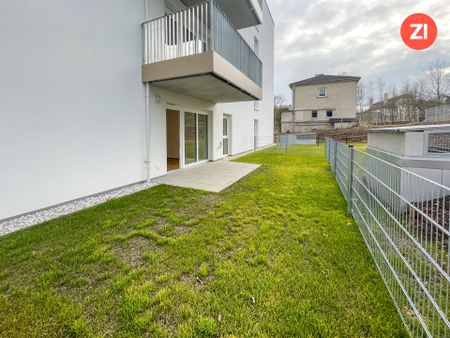 Geförderte 2-Zimmer-Wohnung mit Tiefgaragenparkplatz , Terrasse & Garten in Gallspach. Erstbezug! - Foto 5