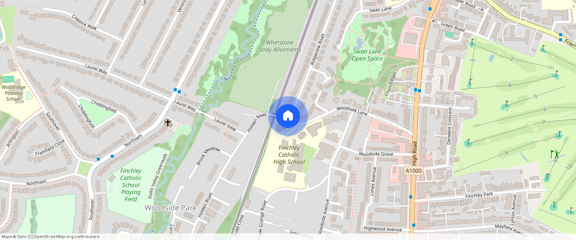 Holden Road, London, Woodside Park