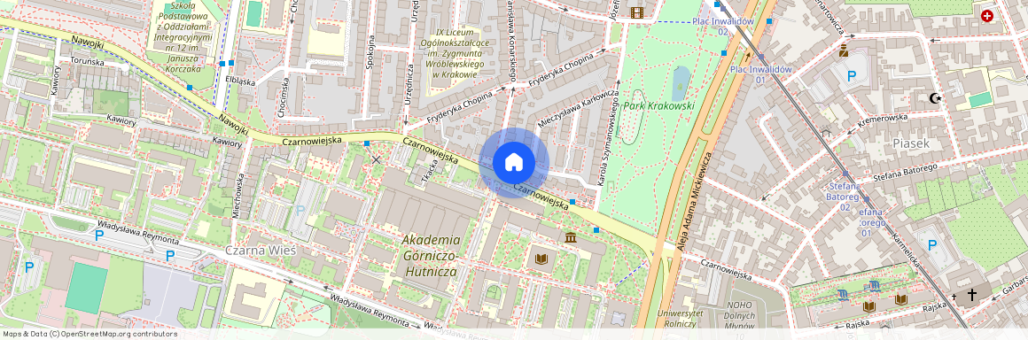 ul. Czarnowiejska, Nowa Wieś, Krowodrza, Kraków, małopolskie