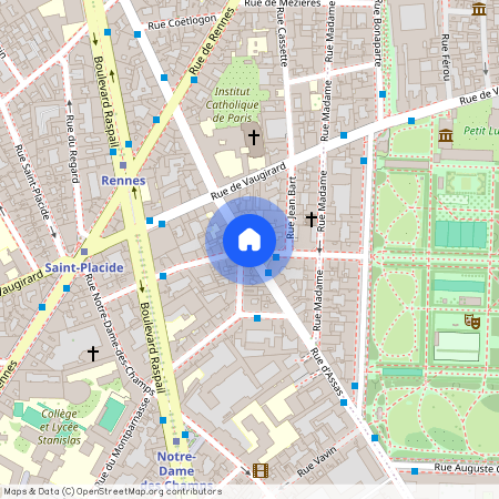 Rue d'Assas et Rue de Fleurus 75006 Paris (6e arrondissement)