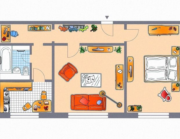 2-Raum-Wohnung - Foto 1