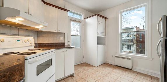 Plateau, petit 4 1/2 de 2 chambres, 1395$ - près de l'avenue Mont-Royal, disponible, coin d'immeuble et dernier étage - Photo 2