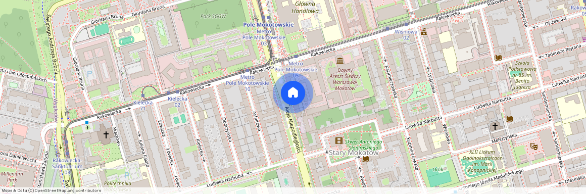 al. Aleja Niepodległości, Stary Mokotów, Mokotów, Warszawa, mazowieckie